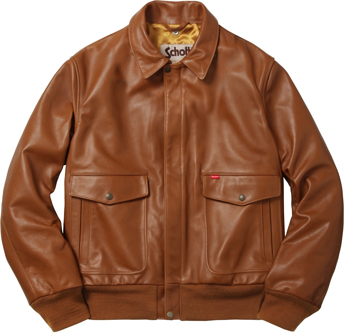 Supreme®/Schott® Leather A-2 Flight Jacket view 5
